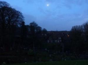 Moon over Castle Hill