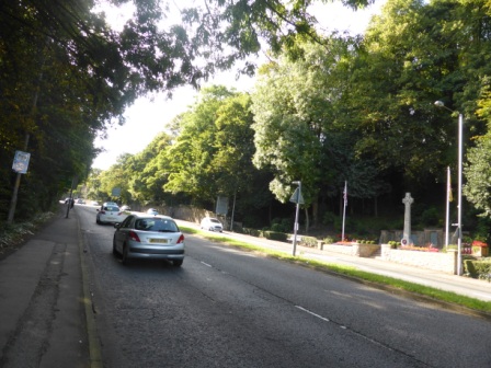 A59 between site of St Mary's Well and Penwortham War Memorial