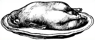 Roast goose, all things clipart