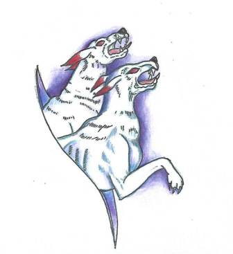 Cwn Annwn Tattoo Design by Nixie