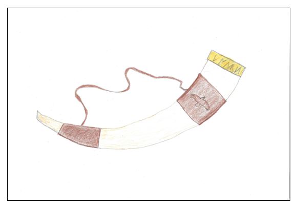 The horn of Bran - drawing - border