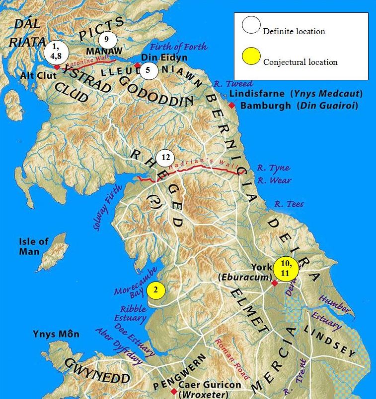 Thirteen Treasures of the North Map