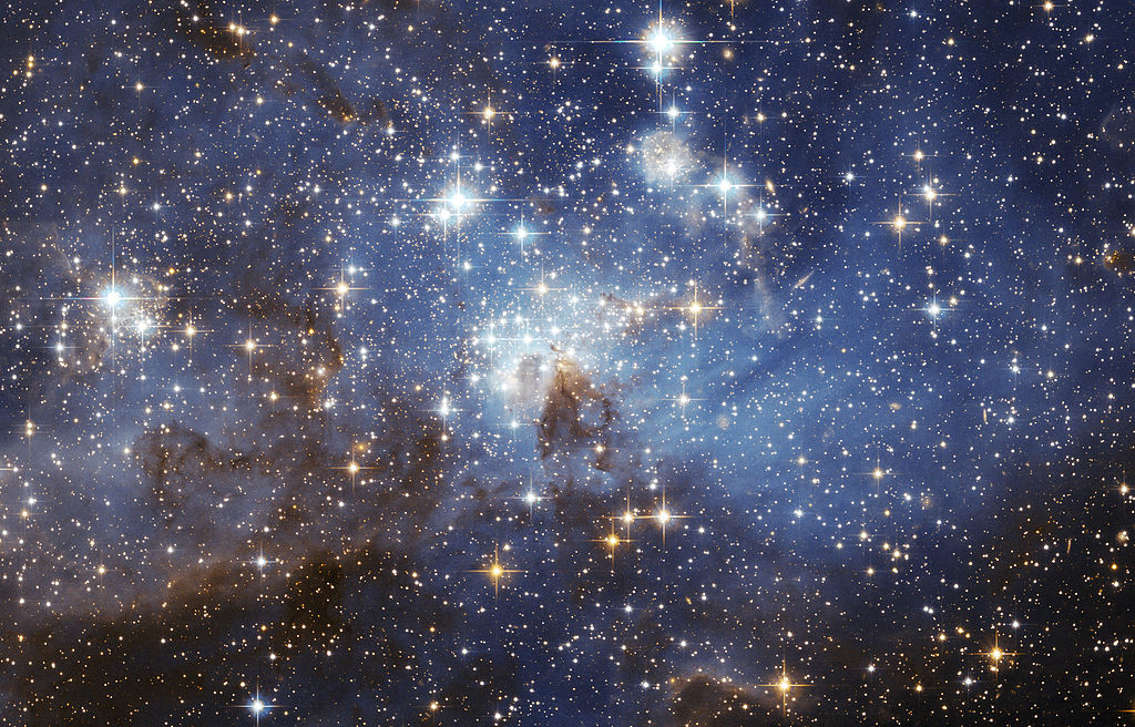 A star-forming region in the Large Magellanic Cloud Wikipedia Commons